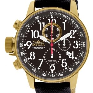 Invicta Herrklocka 1515 Force Lefty Svart/Textil Ø46 mm