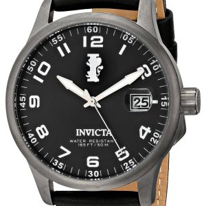 Invicta Herrklocka 15256 I-Force Svart/Läder Ø44 mm