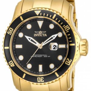 Invicta Herrklocka 15351 Pro Diver Svart/Gulguldtonat stål Ø48.8 mm