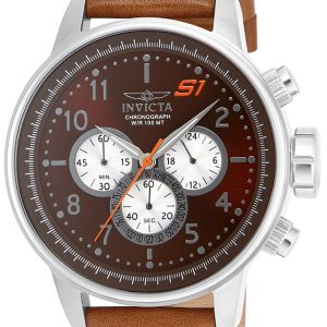 Invicta Herrklocka 16015 S1 Rally Brun/Läder Ø48 mm