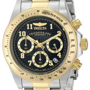 Invicta Herrklocka 17027 Speedway Svart/Gulguldtonat stål Ø41 mm