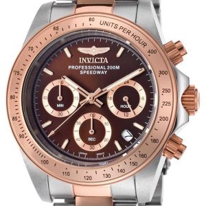 Invicta Herrklocka 17029 Speedway Brun/Roséguldstonat stål Ø39.5 mm