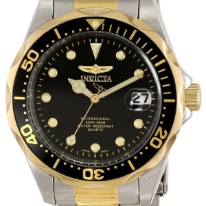 Invicta Herrklocka 17049 Pro Diver Svart/Gulguldtonat stål Ø38 mm