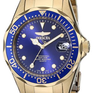 Invicta Herrklocka 17052 Pro Diver Blå/Gulguldtonat stål Ø37.5 mm