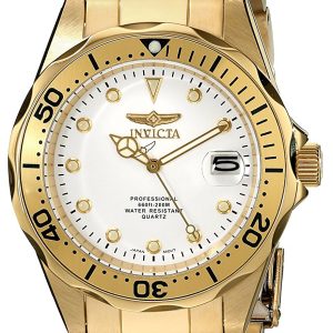 Invicta Herrklocka 17053 Pro Diver Vit/Gulguldtonat stål Ø38 mm