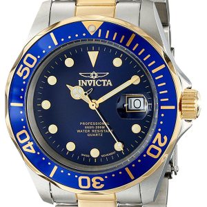 Invicta Herrklocka 17057 Pro Diver Blå/Gulguldtonat stål Ø40 mm