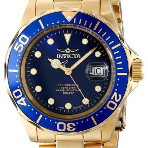 Invicta Herrklocka 17058 Pro Diver Blå/Gulguldtonat stål Ø40 mm