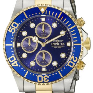 Invicta Herrklocka 1773 Pro Diver Blå/Guldtonat stål Ø43 mm