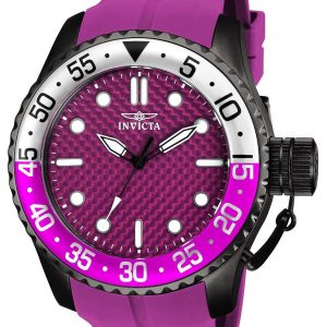 Invicta Herrklocka 17797 Pro Diver Lila/Gummi Ø50 mm