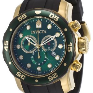 Invicta Herrklocka 17886 Pro Diver Grön/Gulguldtonat stål Ø48 mm