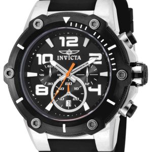 Invicta Herrklocka 19526 Speedway Svart/Stål Ø51.5 mm