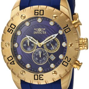 Invicta Herrklocka 20280 Pro Diver Blå/Guldtonat stål Ø50 mm