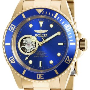 Invicta Herrklocka 20437 Pro Diver Blå/Gulguldtonat stål Ø40 mm