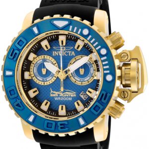 Invicta Herrklocka 20476 Sea Hunter Blå/18 karat gult guld Ø50 mm