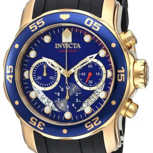 Invicta Herrklocka 21929 Pro Diver Blå/Gulguldtonat stål Ø48 mm