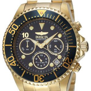 Invicta Herrklocka 22039 Pro Diver Svart/Gulguldtonat stål Ø47 mm