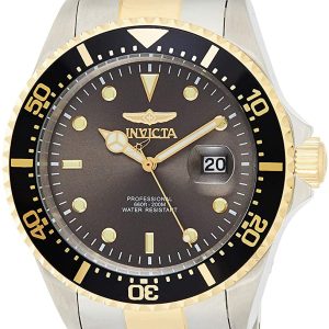 Invicta Herrklocka 22057 Pro Diver Grå/Gulguldtonat stål Ø43 mm