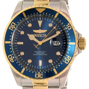 Invicta Herrklocka 22058 Pro Diver Blå/Gulguldtonat stål Ø43 mm