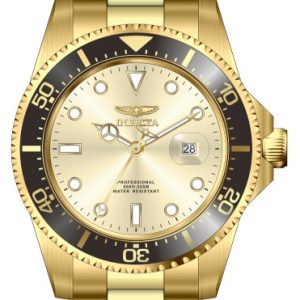 Invicta Herrklocka 22065 Pro Diver Champagnefärgad/Gulguldtonat