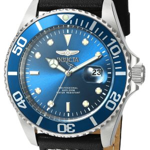 Invicta Herrklocka 22068 Pro Diver Blå/Läder Ø43 mm