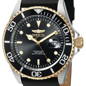 Invicta Herrklocka 22074 Pro Diver Svart/Läder Ø43 mm