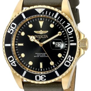 Invicta Herrklocka 22075 Pro Diver Svart/Läder Ø43 mm