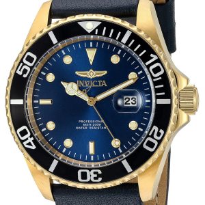 Invicta Herrklocka 22076 Pro Diver Blå/Läder Ø43 mm