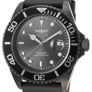 Invicta Herrklocka 22077 Pro Diver Grå/Läder Ø43 mm