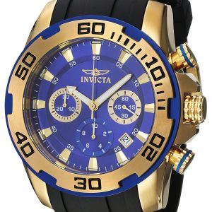 Invicta Herrklocka 22313 Pro Diver Blå/Gulguldtonat stål Ø50 mm