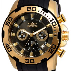 Invicta Herrklocka 22344 Pro Diver Grå/Gulguldtonat stål Ø50 mm