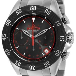 Invicta Herrklocka 22395 Speedway Svart/Stål Ø48 mm