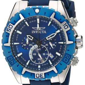 Invicta Herrklocka 22522 Aviator Blå/Gummi Ø54 mm