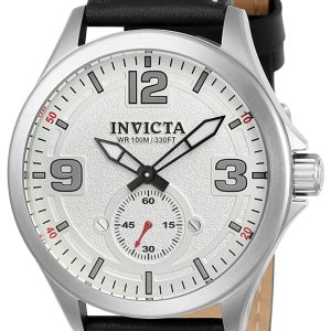 Invicta Herrklocka 22527 Aviator Vit/Läder Ø44 mm