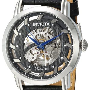 Invicta Herrklocka 22633 Grå/Läder Ø44 mm