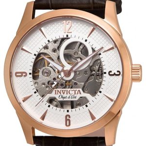 Invicta Herrklocka 22637 Vit/Läder Ø42 mm