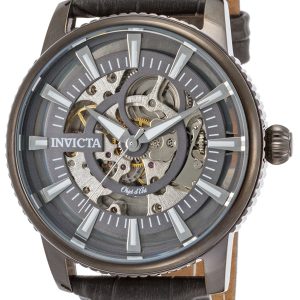 Invicta Herrklocka 22644 Grå/Läder Ø42 mm