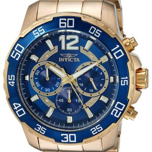 Invicta Herrklocka 22714 Pro Diver Blå/Gulguldtonat stål Ø45 mm