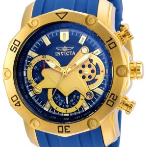 Invicta Herrklocka 22798 Pro Diver Blå/Gulguldtonat stål Ø50 mm