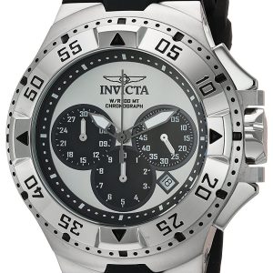 Invicta Herrklocka 23038 Excursion Silverfärgad/Gummi Ø50 mm