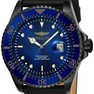 Invicta Herrklocka 23232 Pro Diver Blå/Läder Ø43 mm