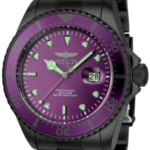 Invicta Herrklocka 23391 Pro Diver Lila/Stål Ø43 mm