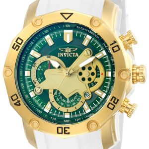 Invicta Herrklocka 23422 Pro Diver Grön/Gulguldtonat stål Ø55 mm