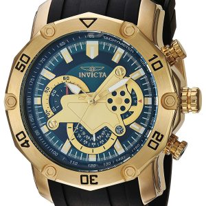 Invicta Herrklocka 23425 Pro Diver Grön/Gulguldtonat stål Ø50 mm