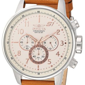 Invicta Herrklocka 23596 S1 Beige/Läder Ø47 mm