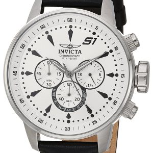 Invicta Herrklocka 23599 S1 Silverfärgad/Läder Ø47 mm