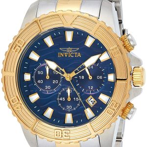 Invicta Herrklocka 24002 Pro Diver Blå/Gulguldtonat stål Ø45.5 mm