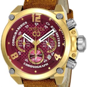 Invicta Herrklocka 24310 Corduba Lila/Läder Ø50 mm