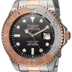 Invicta Herrklocka 24625 Pro Diver Svart/Roséguldstonat stål Ø47 mm