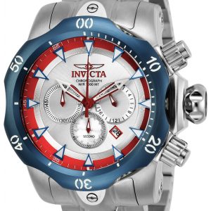 Invicta Herrklocka 25045 Venom Silverfärgad/Stål Ø53.7 mm