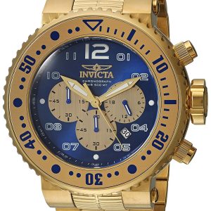 Invicta Herrklocka 25077 Pro Diver Blå/Gulguldtonat stål Ø52 mm